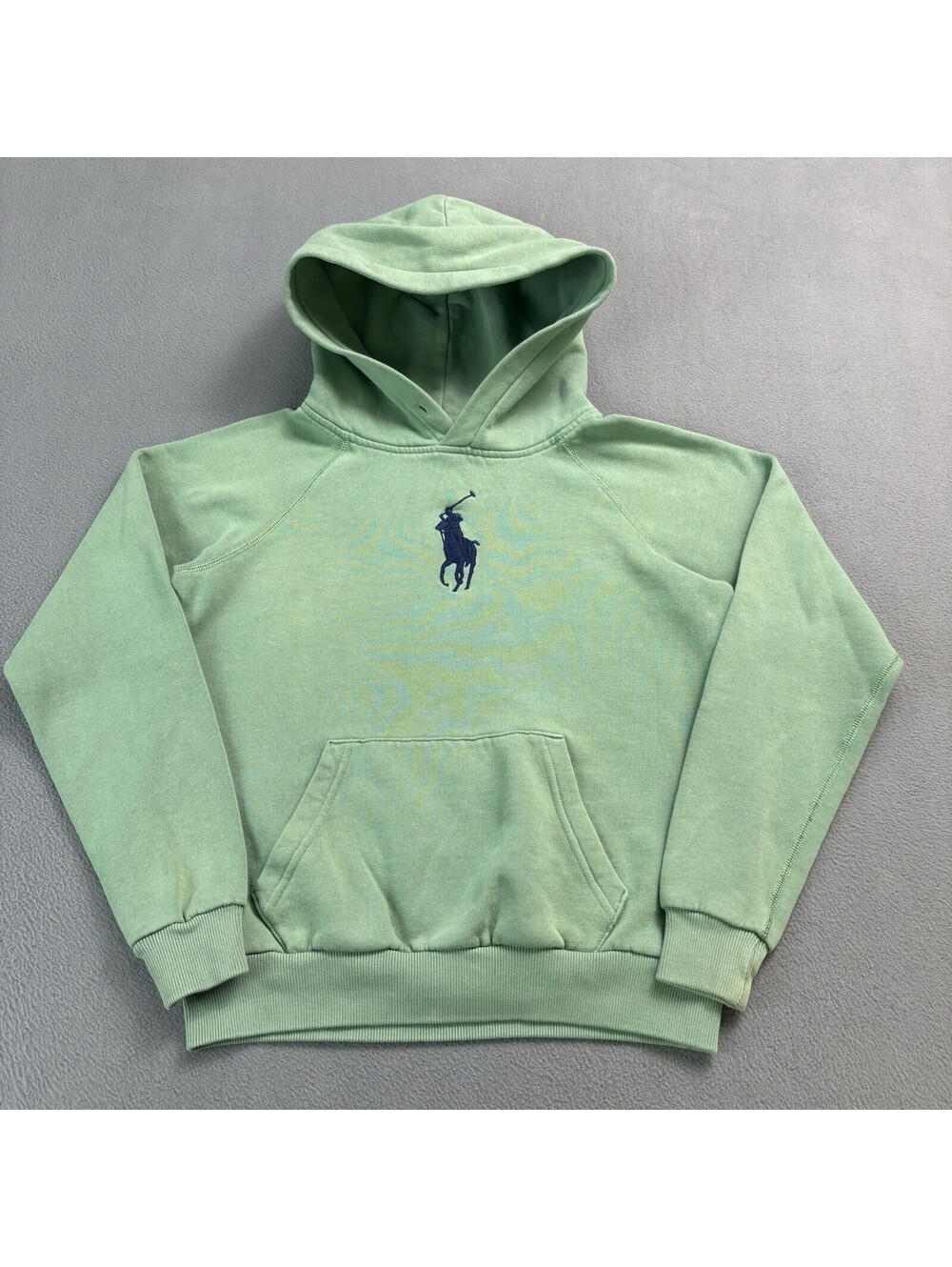 Polo Ralph Lauren Shrunken Fit Big Pony Pullover Hoodie Size XS Mint Green
